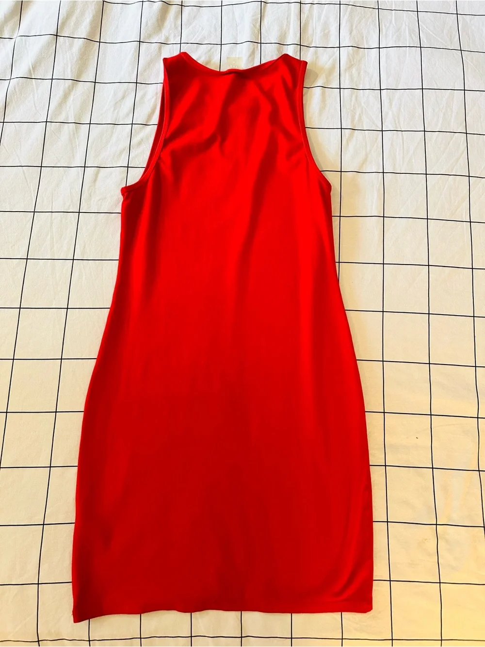 Aritzia TNA Seamless Body Kaplan Red Bodycon Mini Dress M - Picture 4 of 7